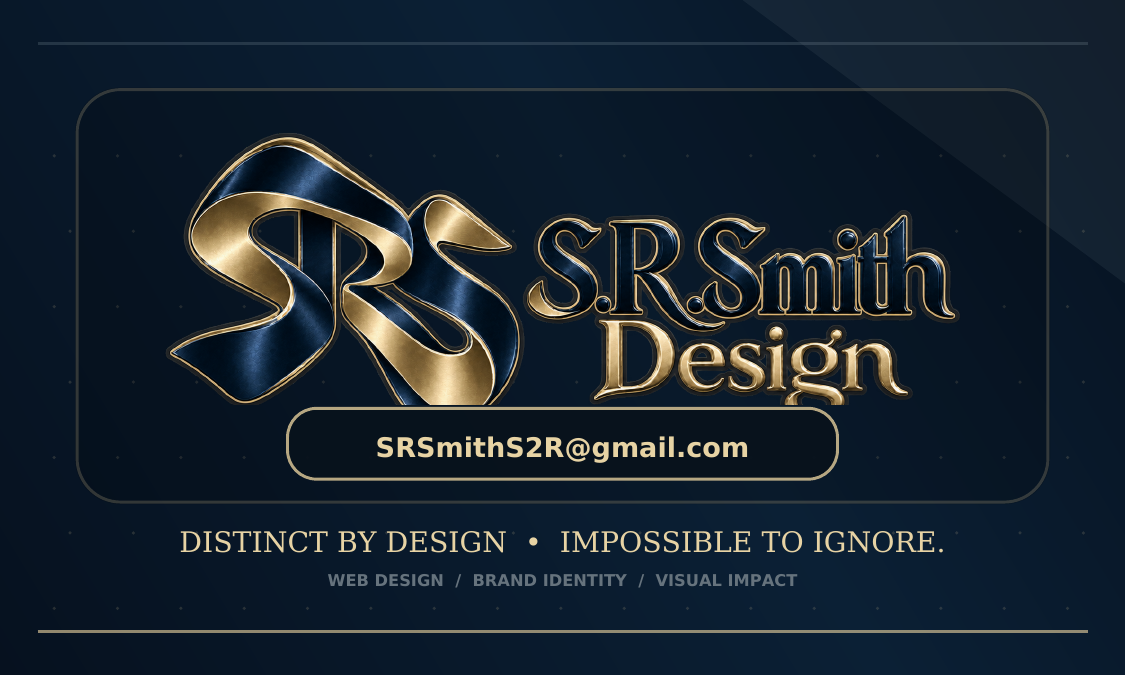 Front of S.R.Smith Design business card